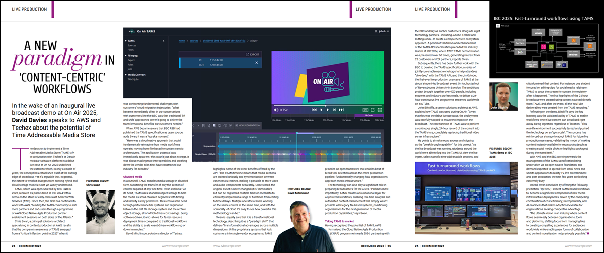 Image of the TVBEurope article