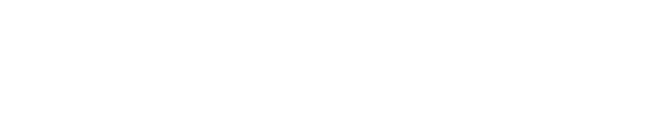 TAMS horizontal lockup in solid white, for dark backgrounds